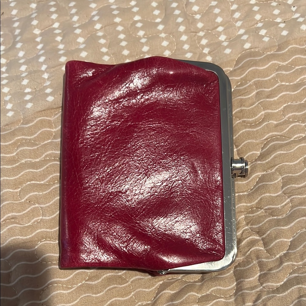 HOBO Red Leather Wallet